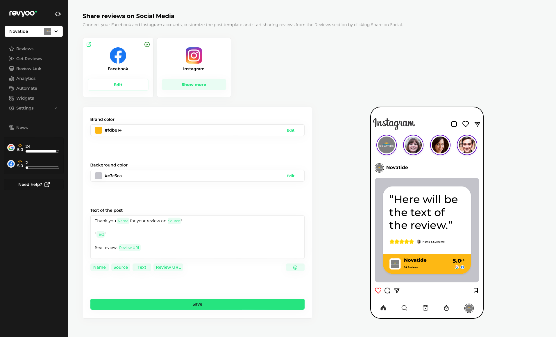 Review Widgets & Social Sharing 5 Reviews Social Sharing